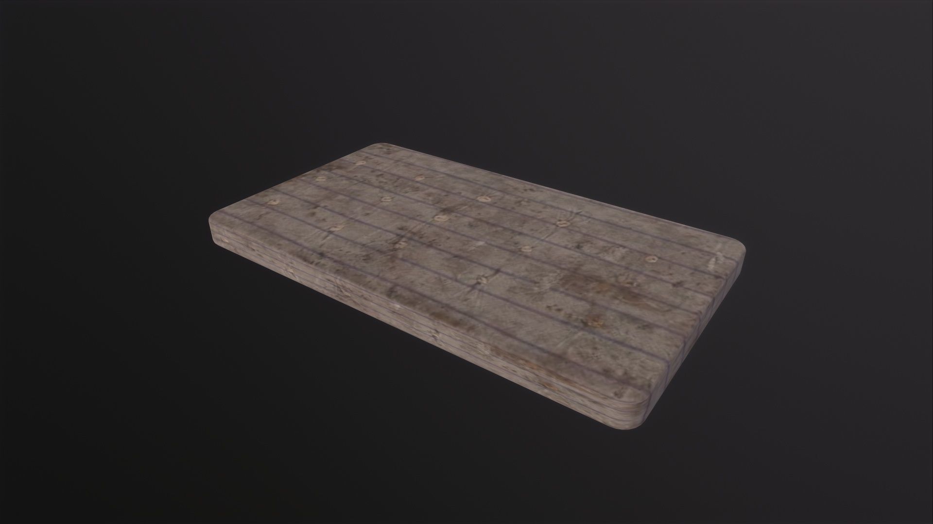 old mattress 3D Model Low-poly 3D model_3