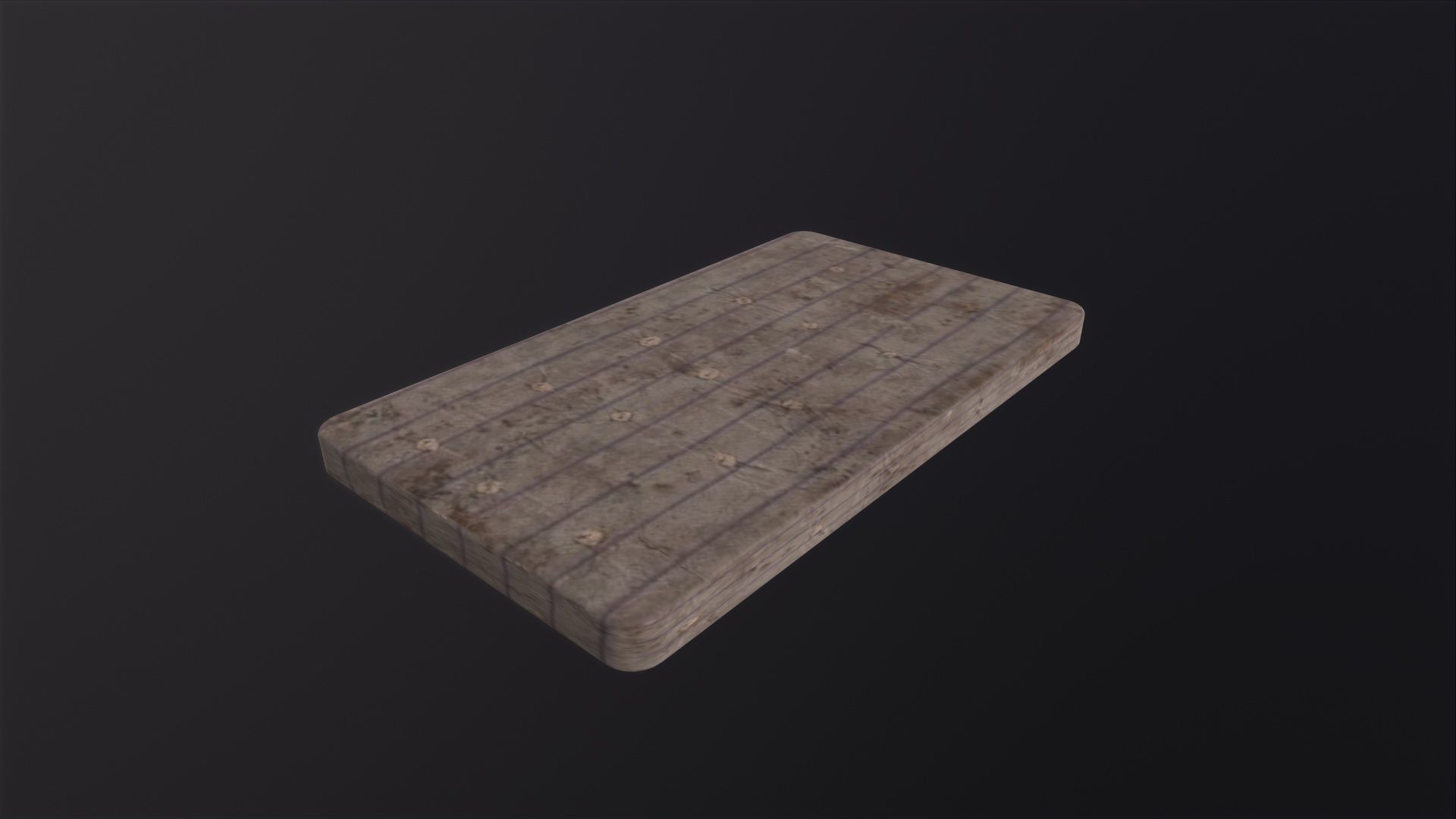 old mattress 3D Model Low-poly 3D model_2