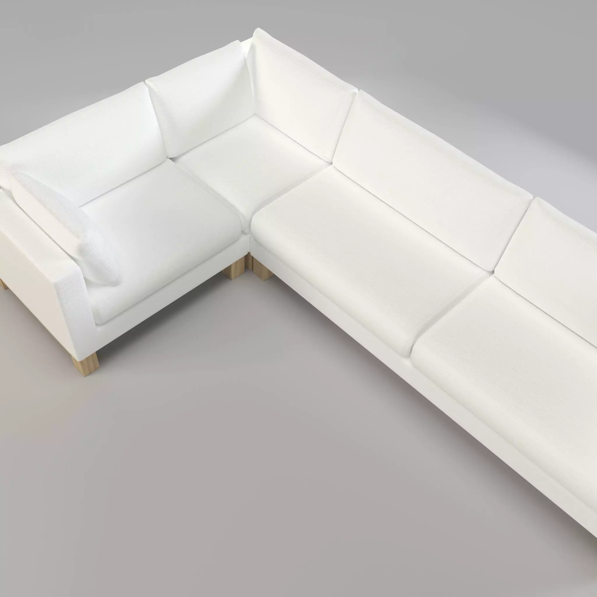 Sectional Sofa - Ikea sofa - Living room sofa Low-poly 3D model