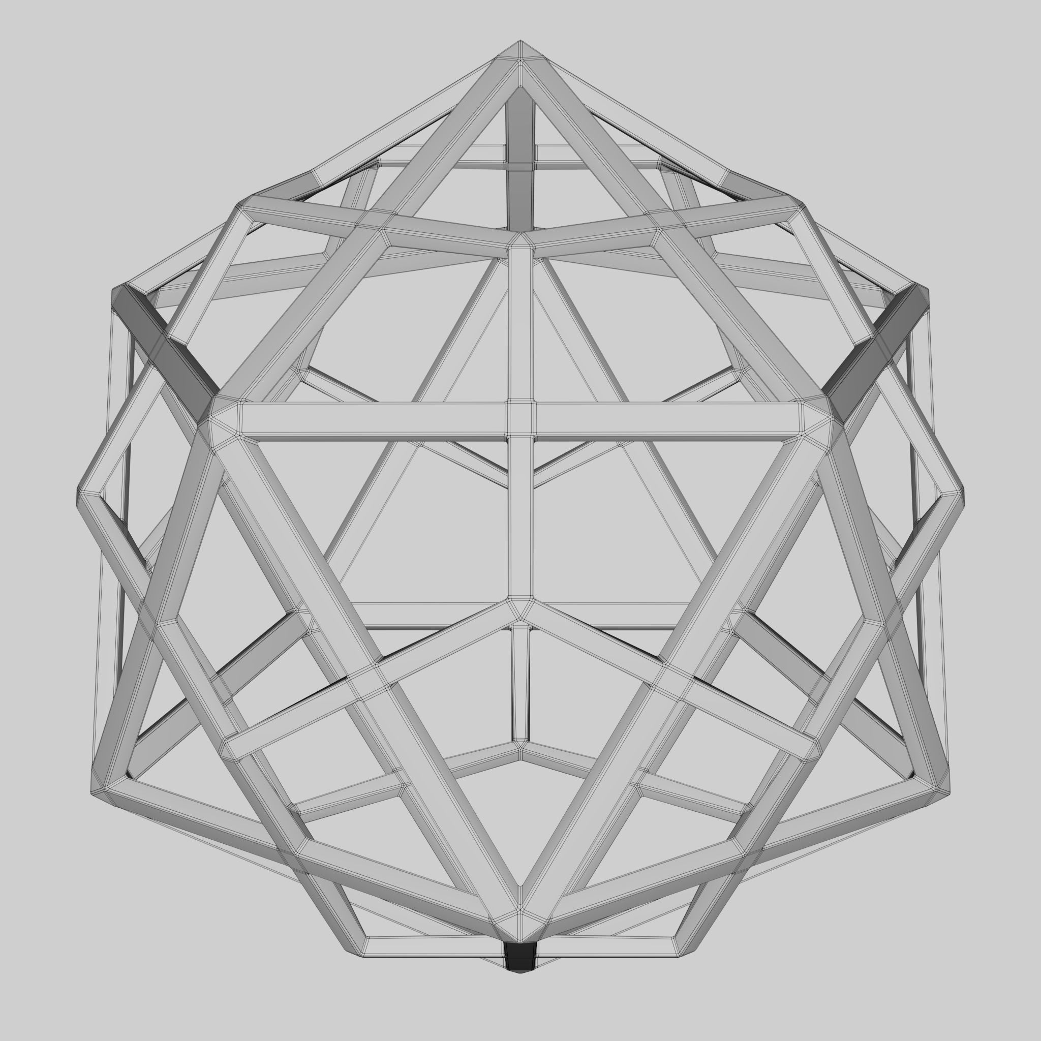 Decoration item 6 Low-poly 3D model_3