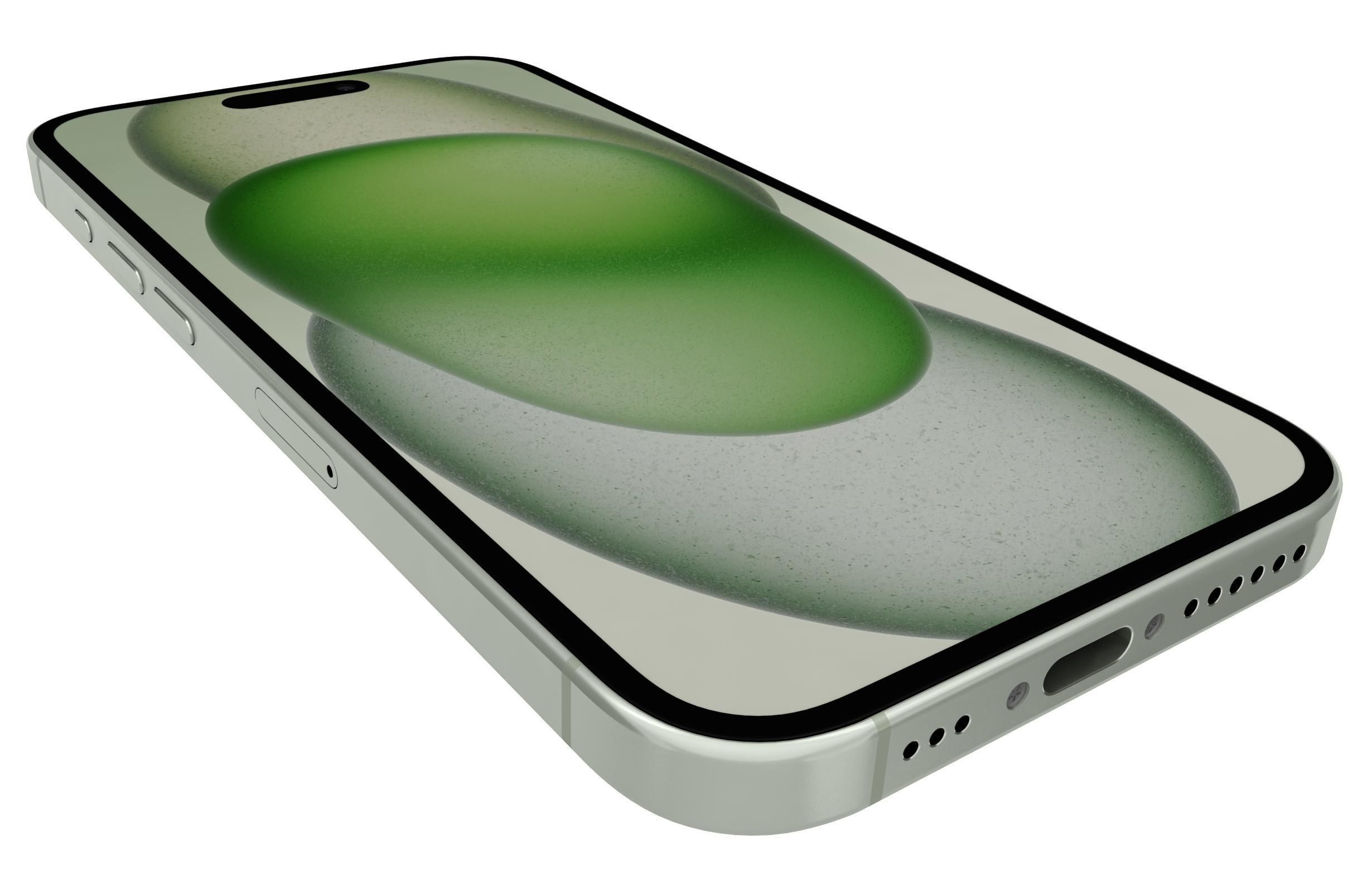 Apple iPhone 15 Green 3D model_12