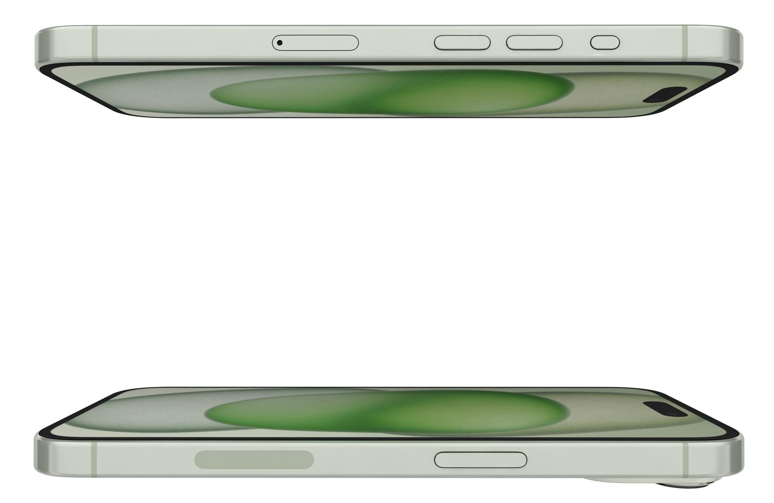 Apple iPhone 15 Green 3D model_9