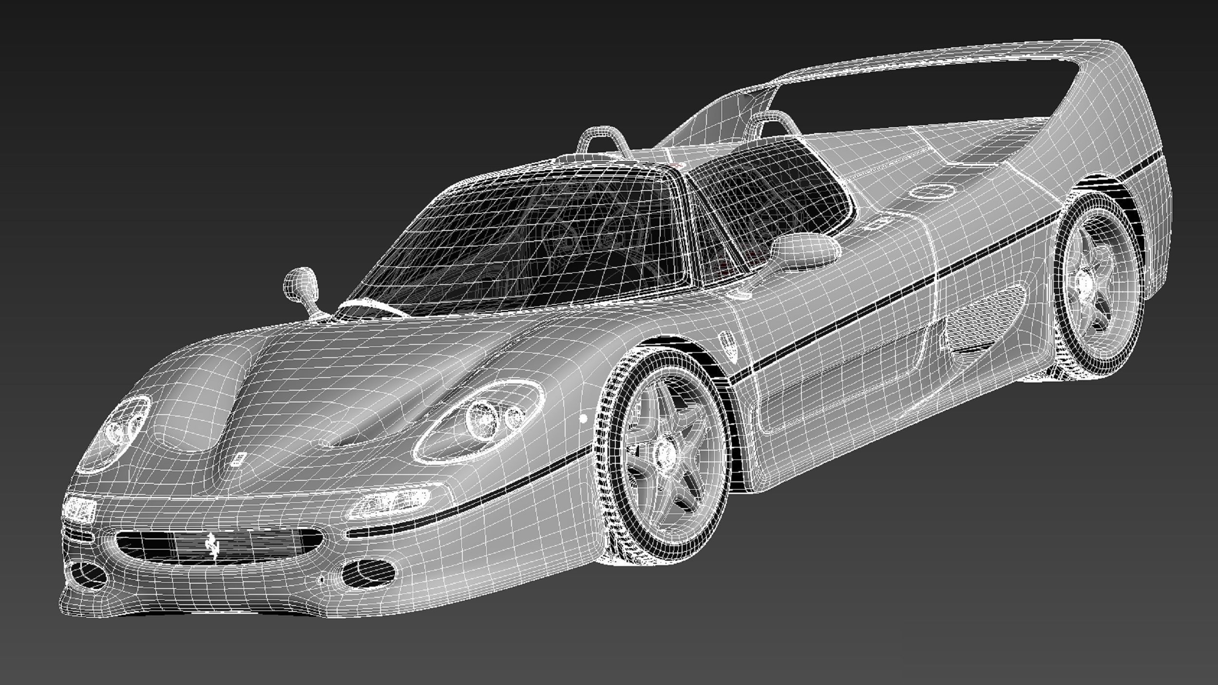 Ferrari F50 1995 3D model_17