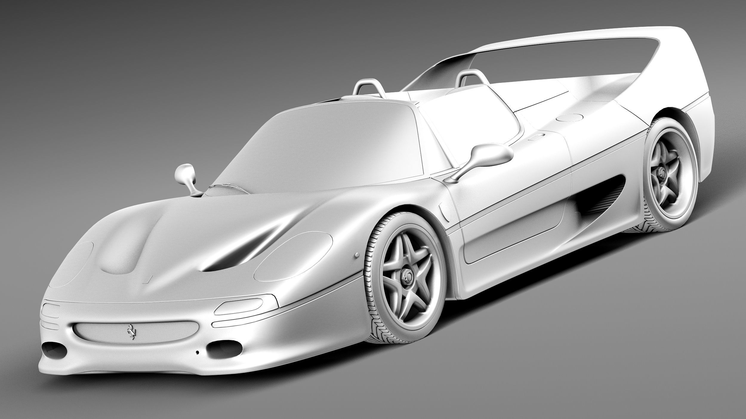 Ferrari F50 1995 3D model_8