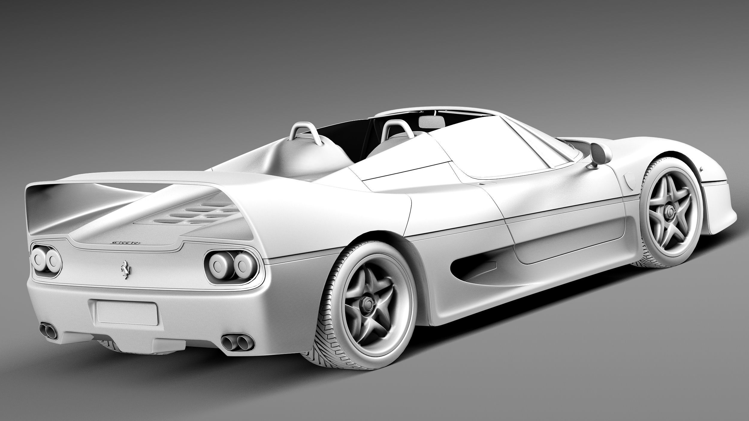 Ferrari F50 1995 3D model_12
