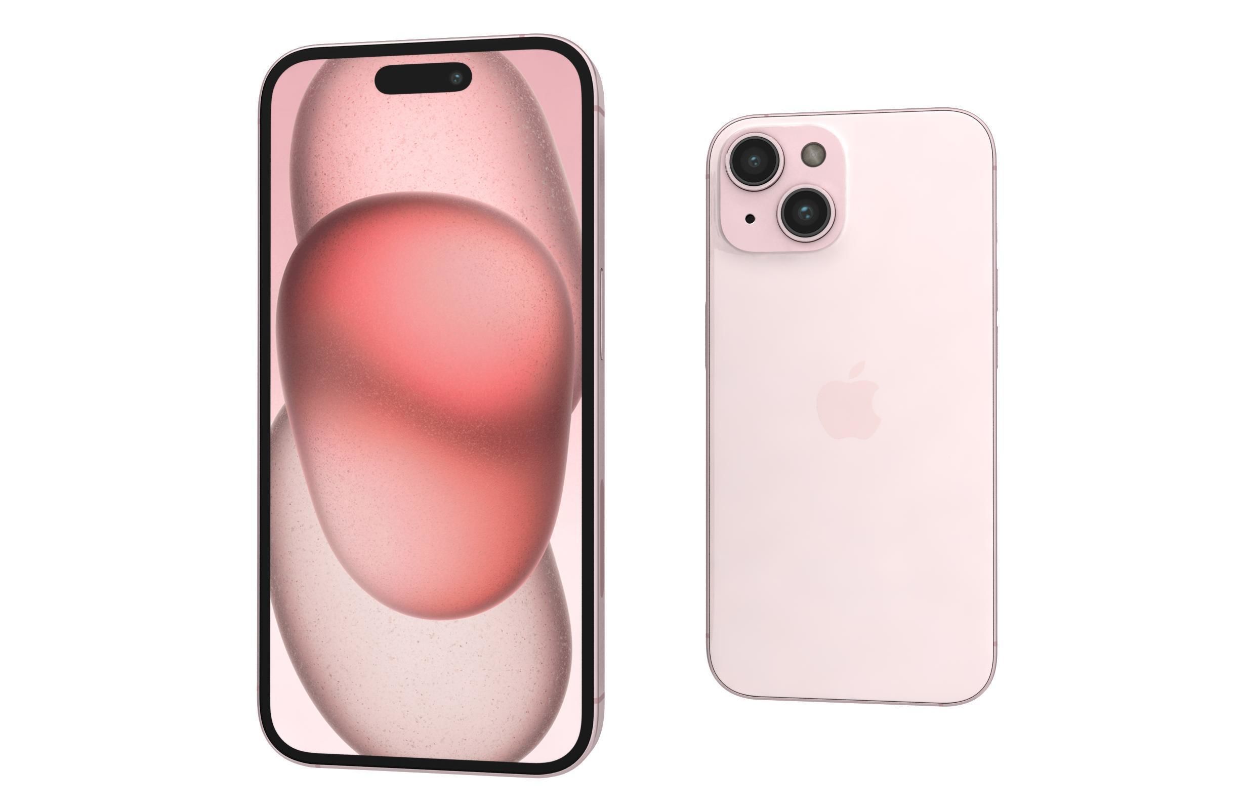 Apple iPhone 15 Pink 3D model_6