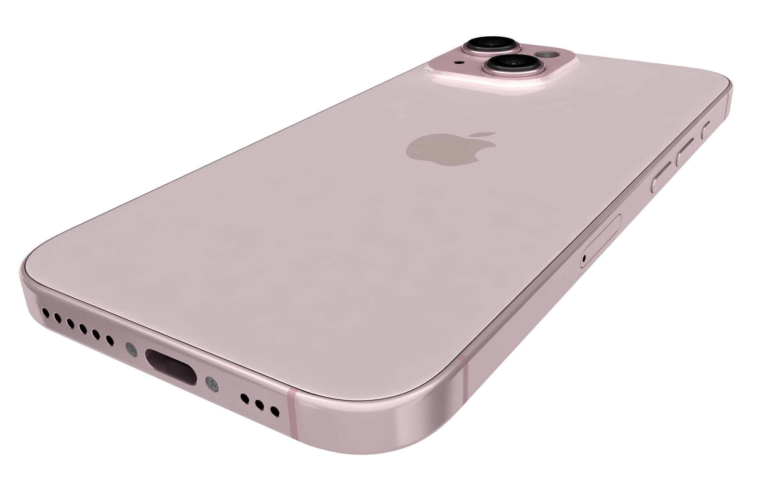 Apple iPhone 15 Pink 3D model_14