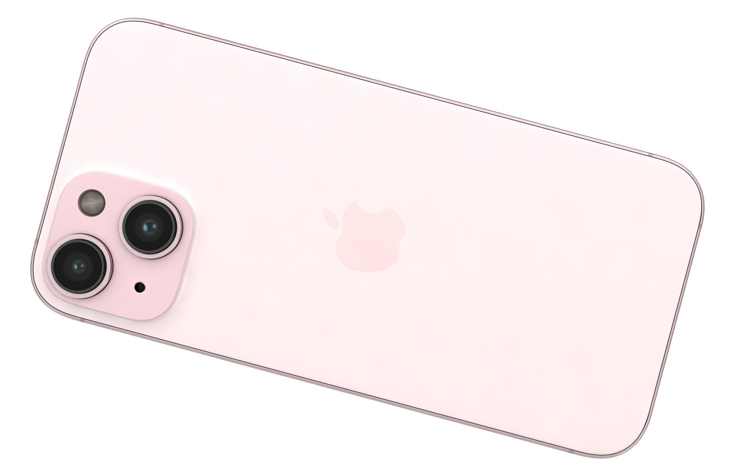Apple iPhone 15 Pink 3D model_11