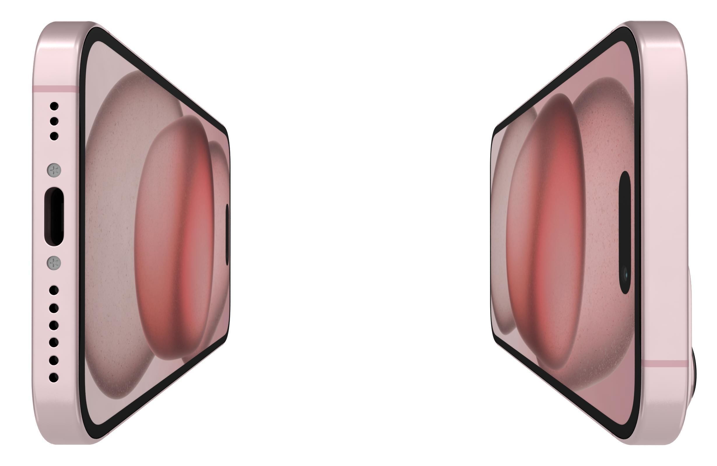 Apple iPhone 15 Pink 3D model_8