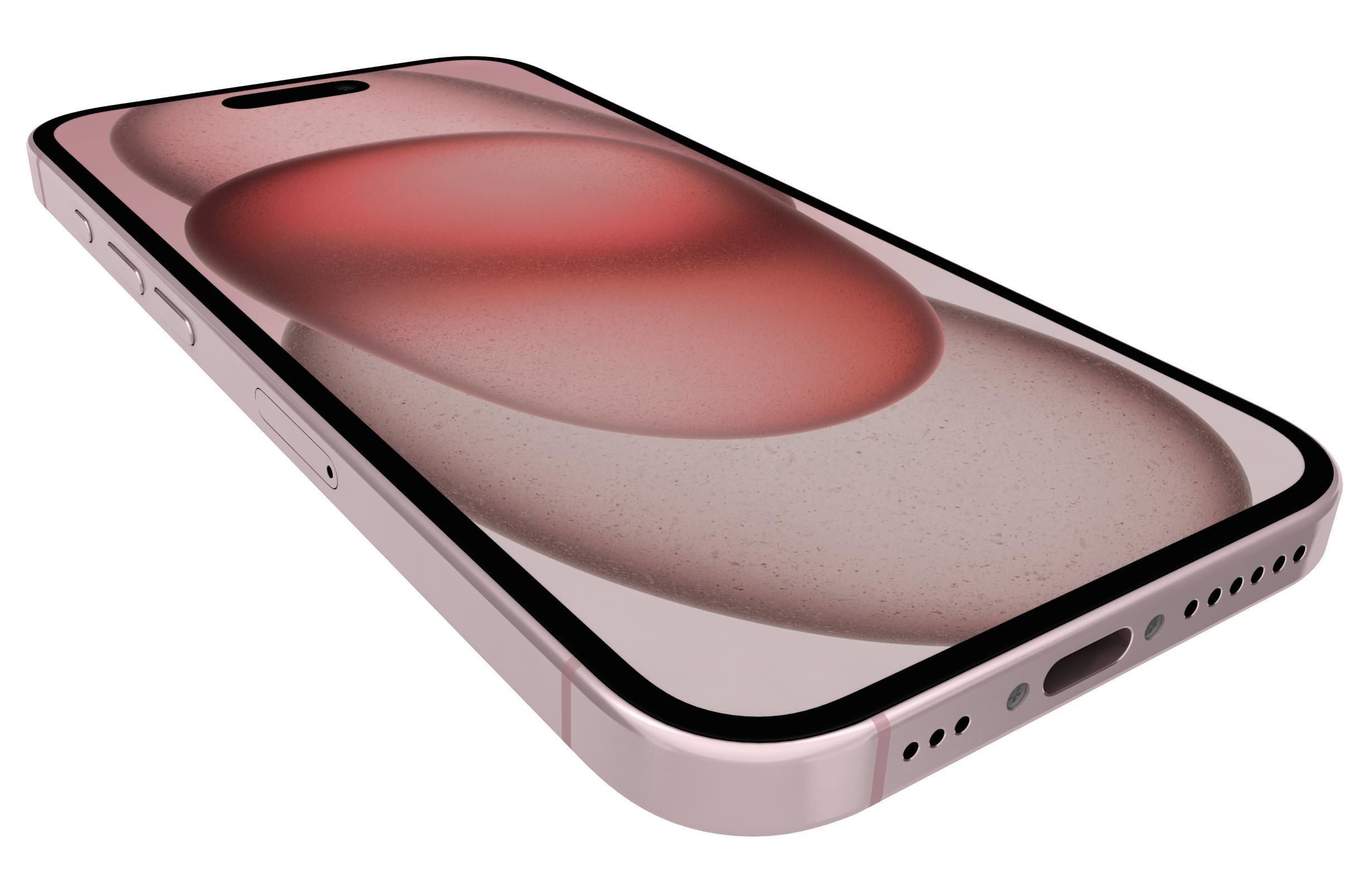 Apple iPhone 15 Pink 3D model_12
