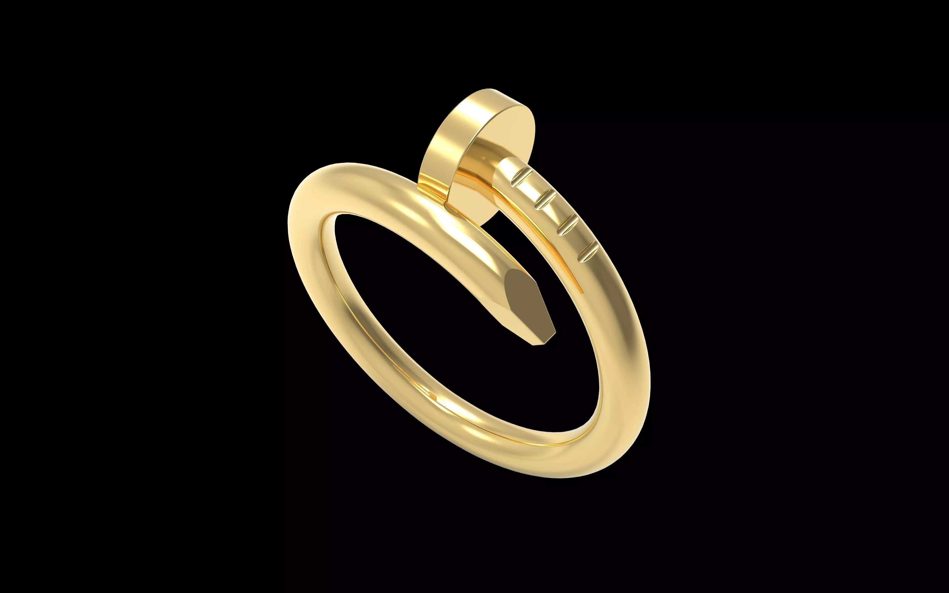 Nail Ring 18 mm 3D print model