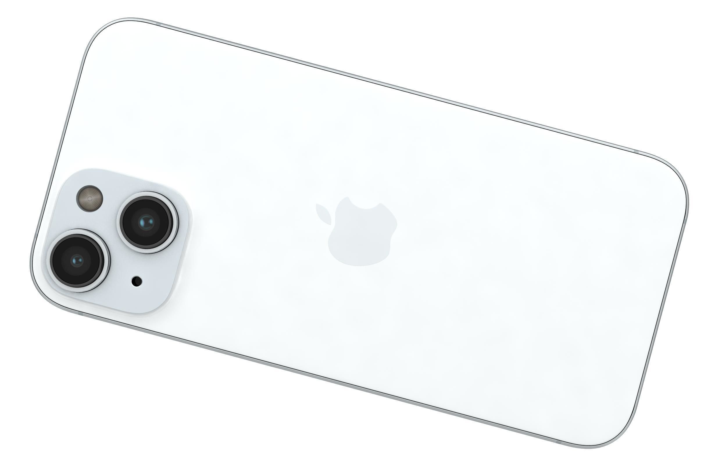Apple iPhone 15 White 3D model_11