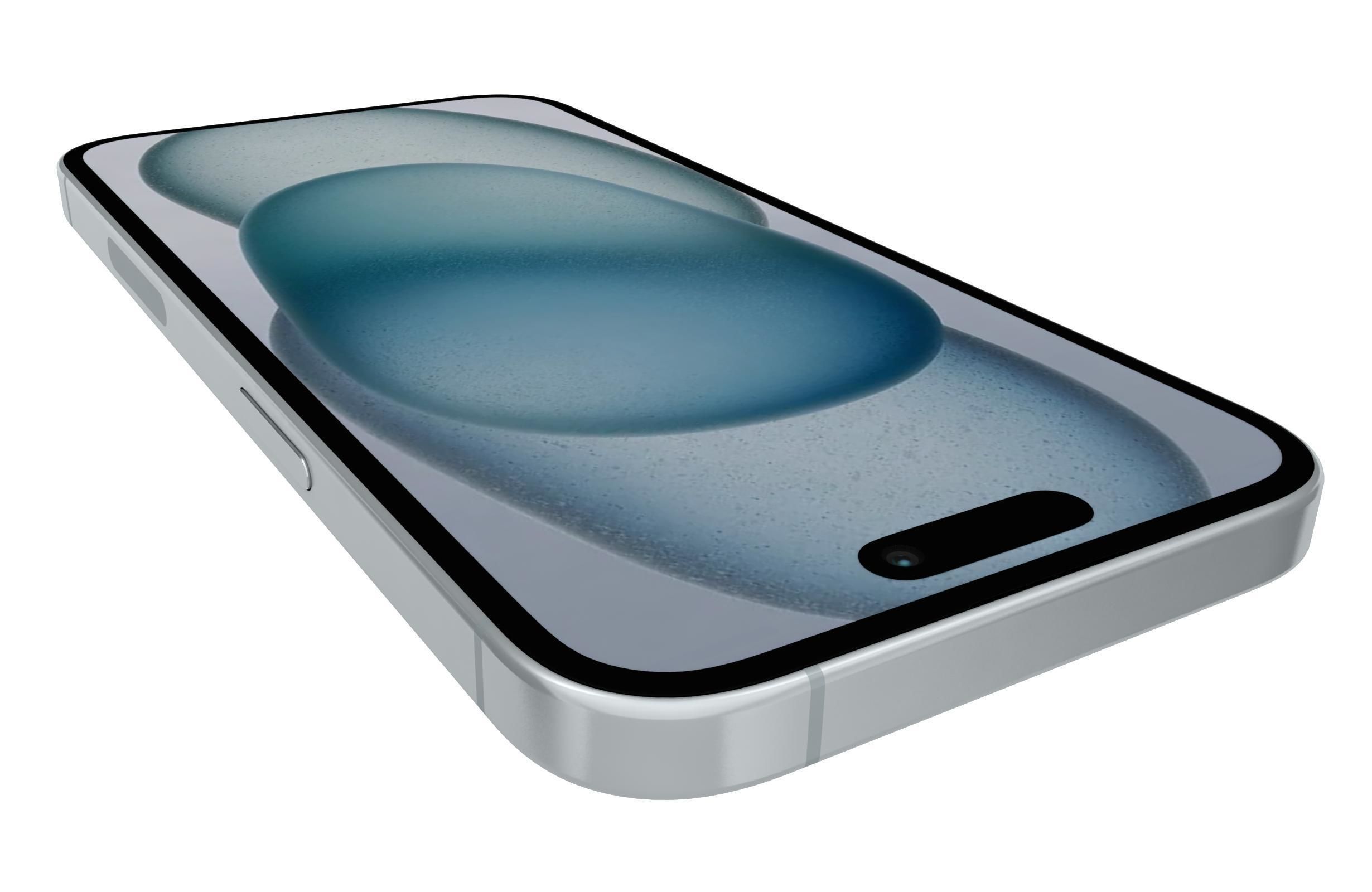 Apple iPhone 15 White 3D model_13