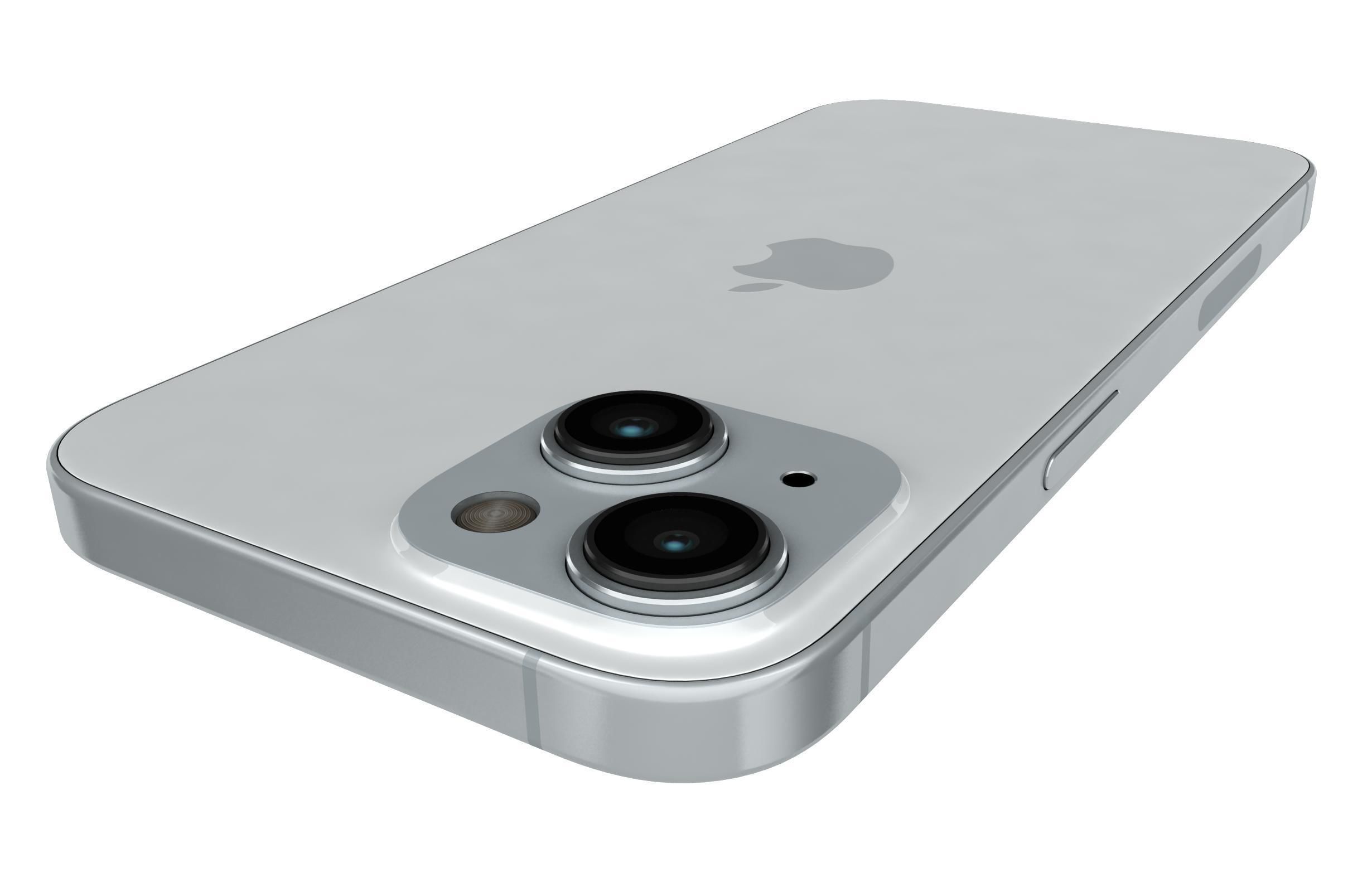 Apple iPhone 15 White 3D model_15