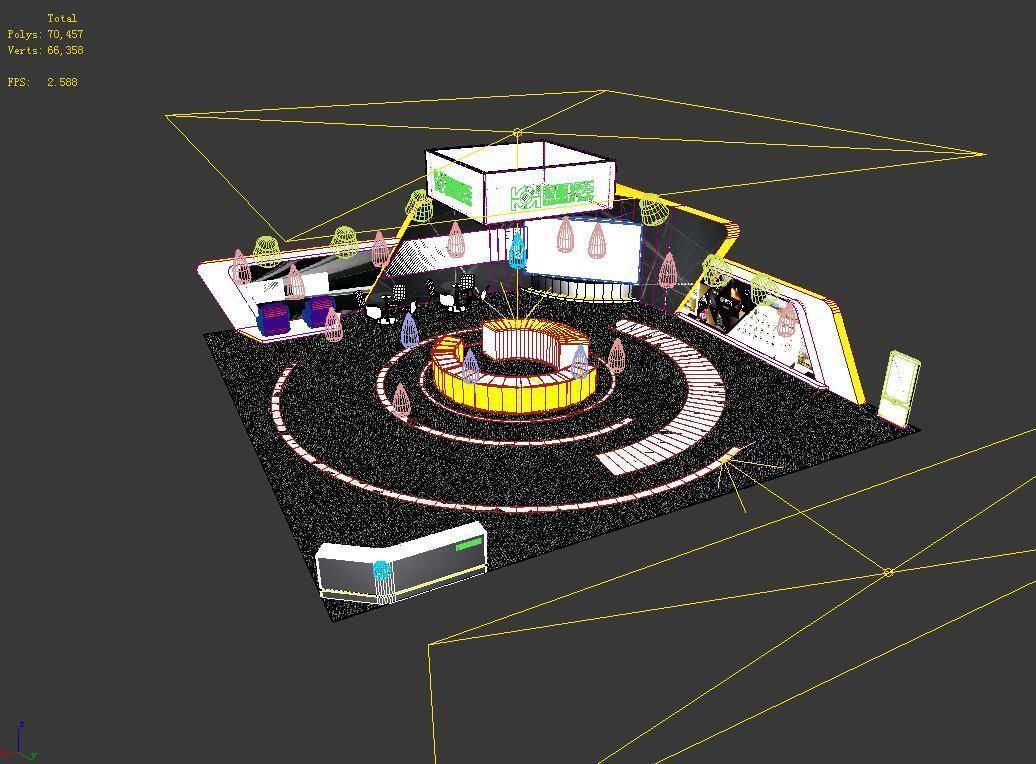 Exhibition - Area - 15X15-3DMAX2012-02 3D model_3