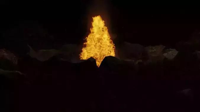 Fire Simulation Asset Pack 3D model