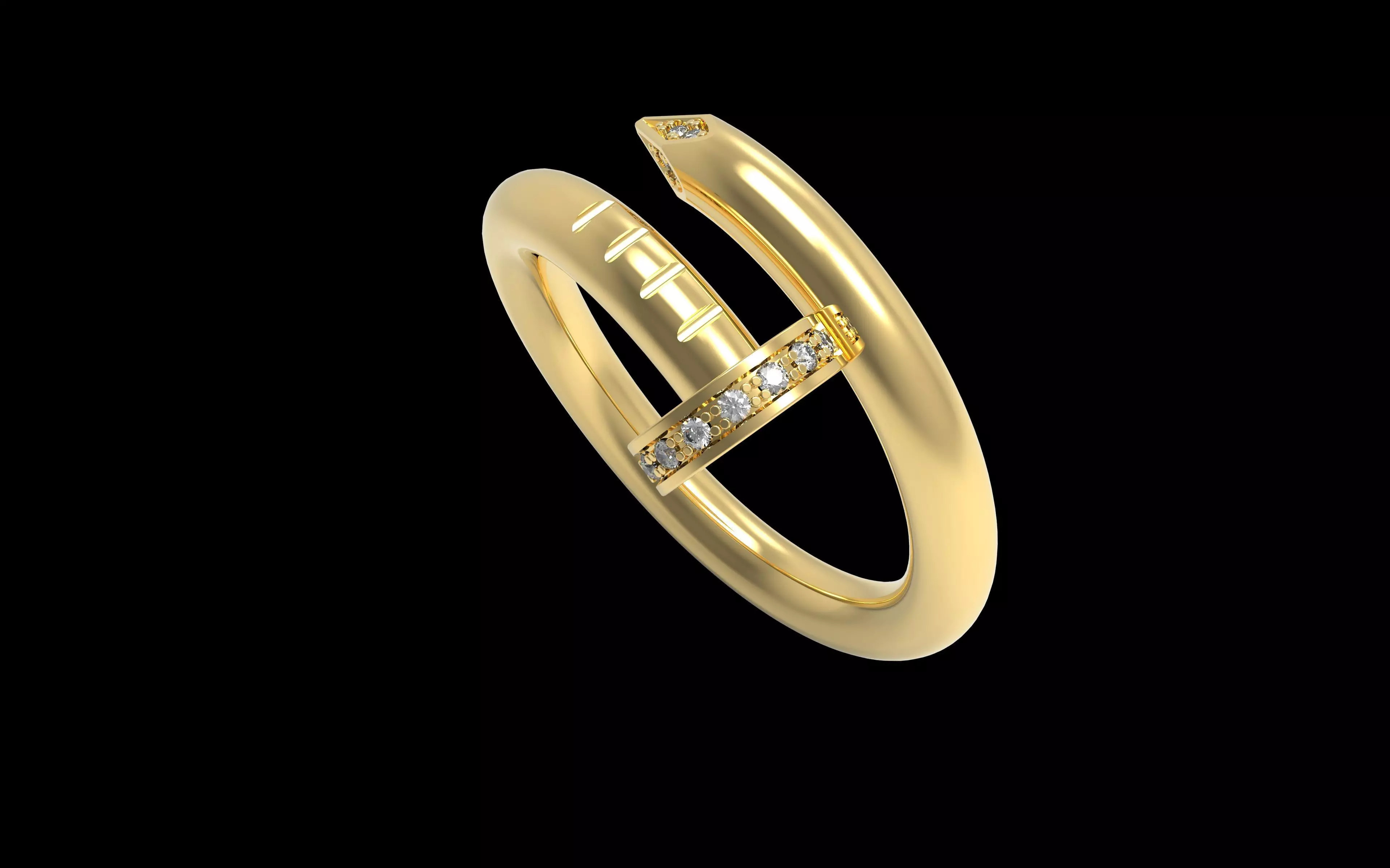 Nail Ring 16 5 mm 3D print model_17