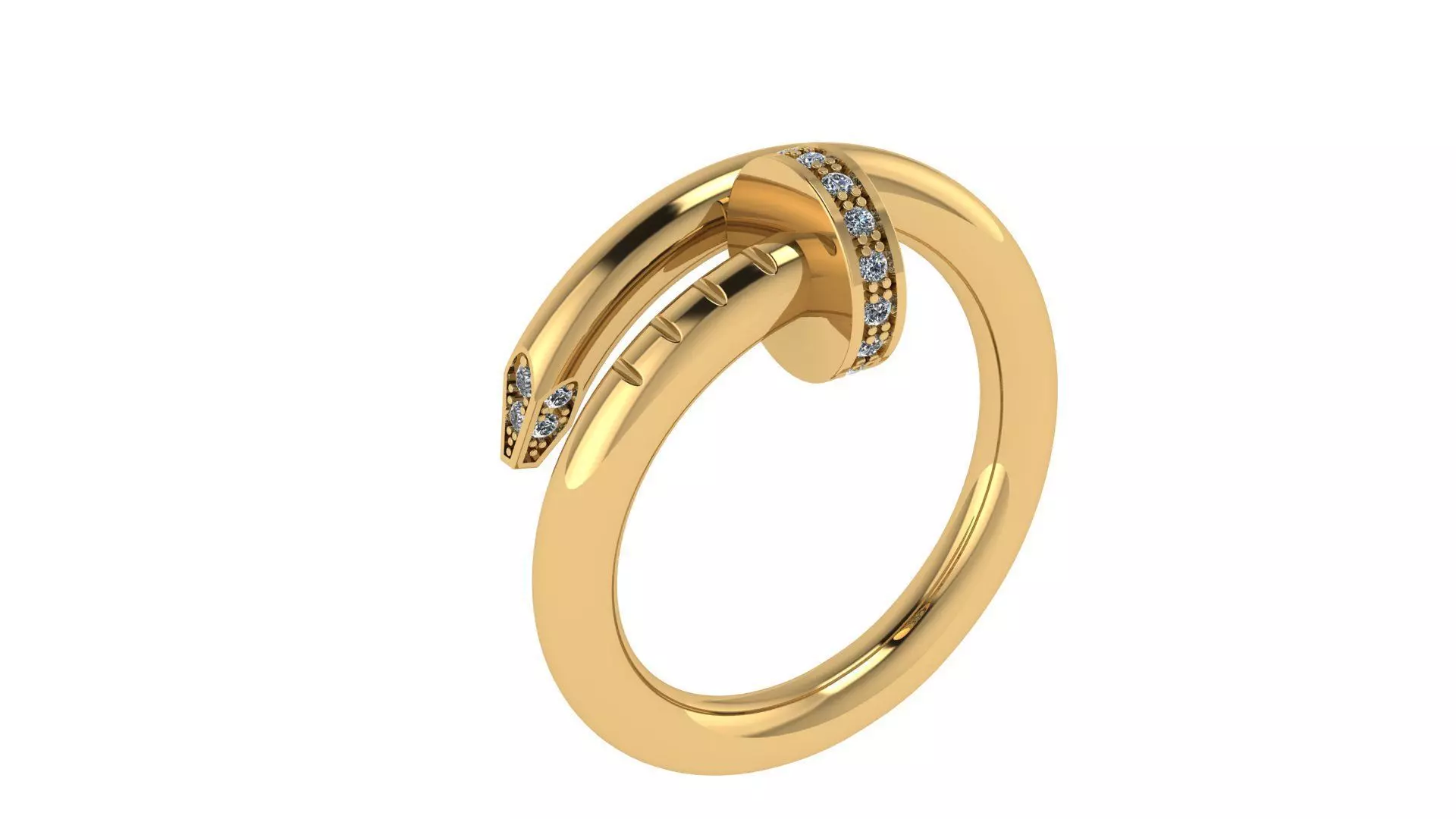 Nail Ring 16 5 mm 3D print model_15