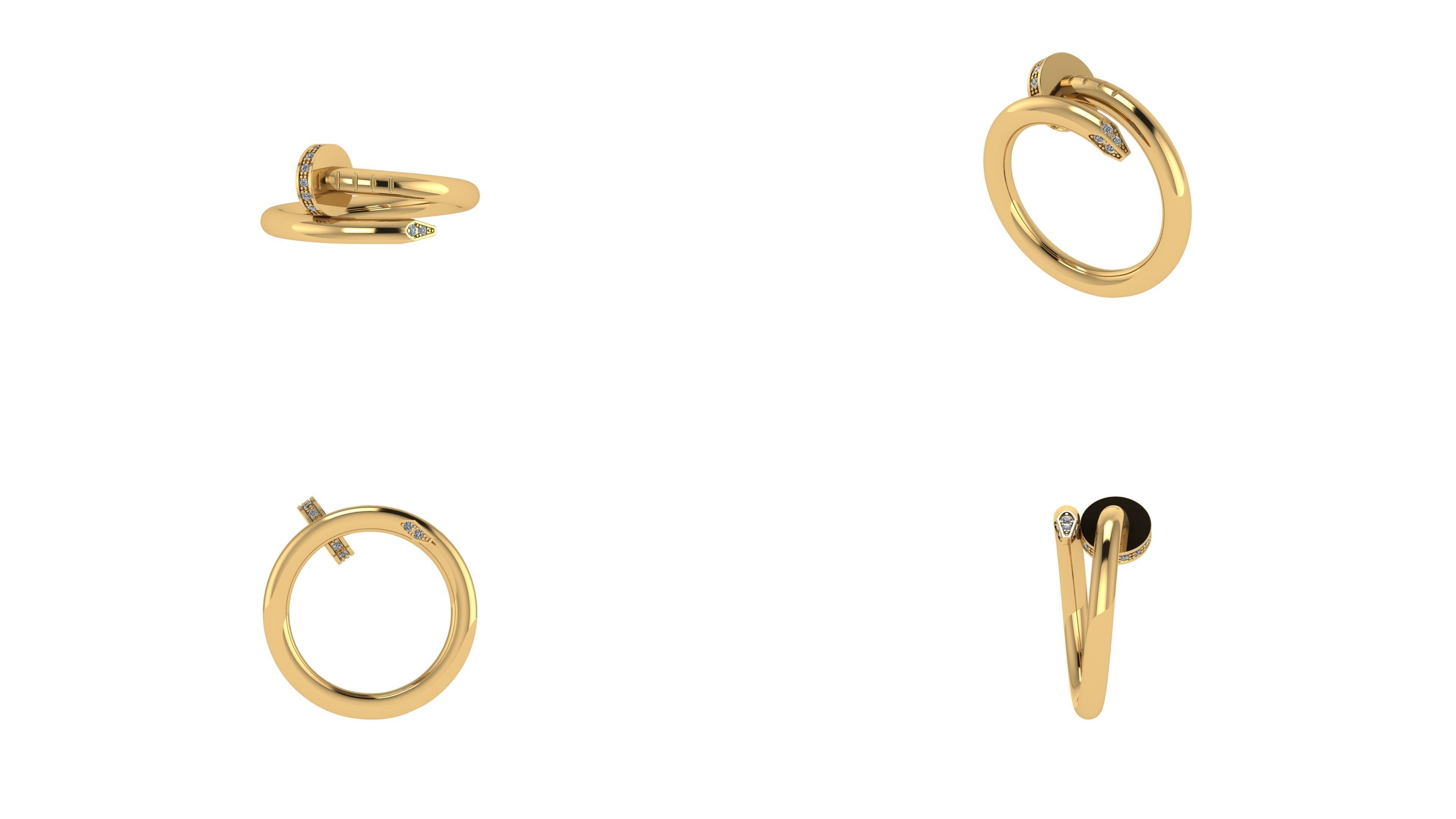 Nail Ring 16 5 mm 3D print model_8