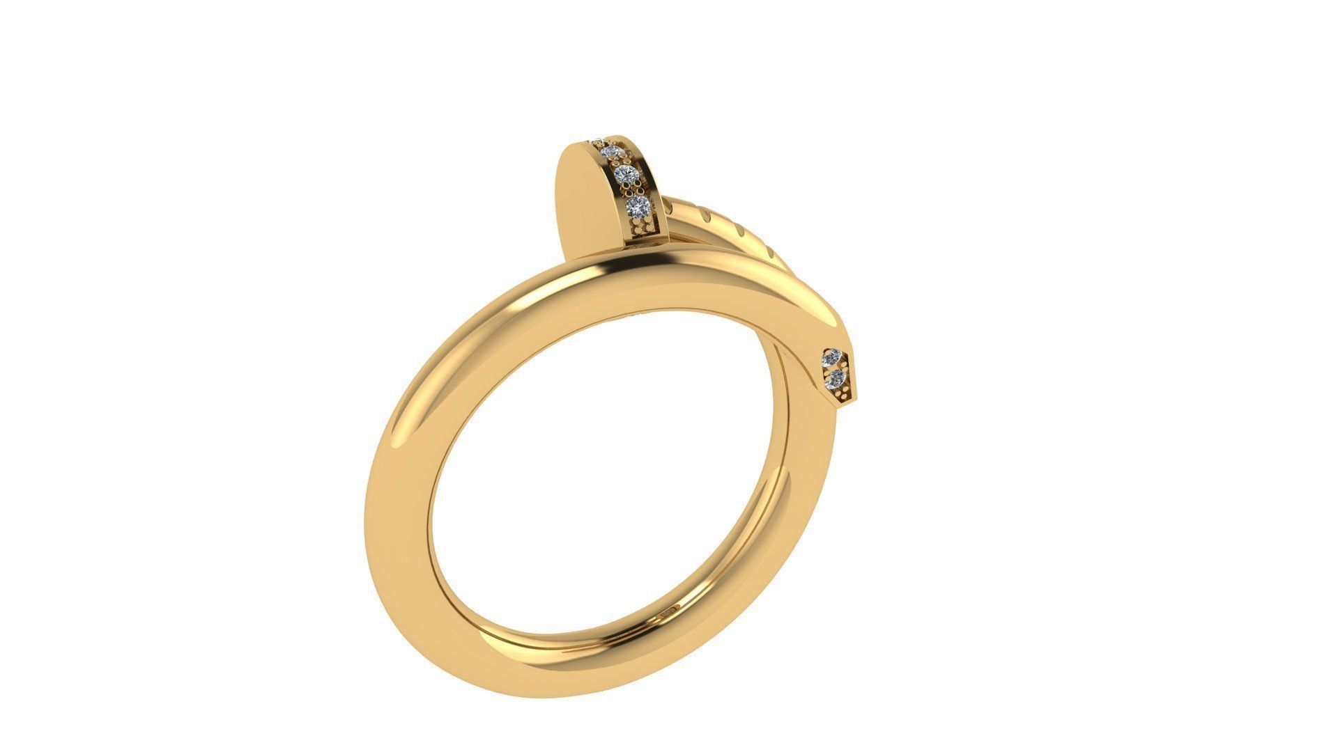 Nail Ring 16 5 mm 3D print model_10