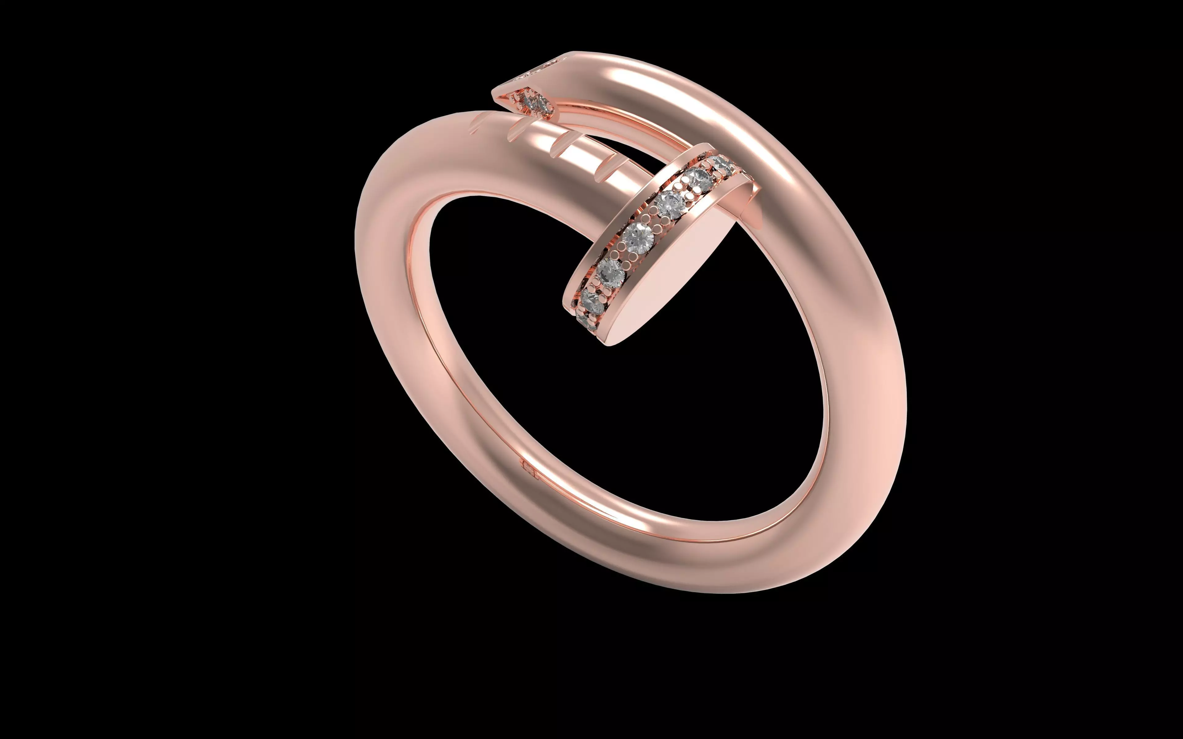 Nail Ring 16 5 mm 3D print model_18