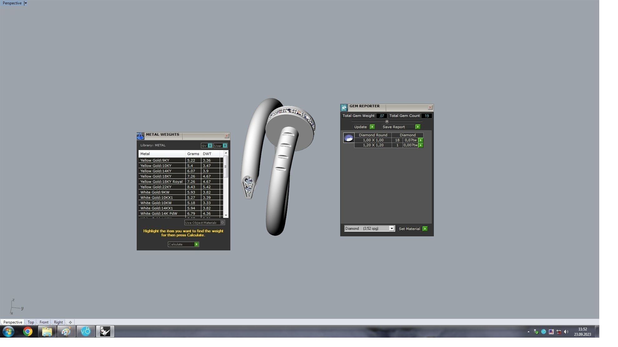 Nail Ring 16 5 mm 3D print model_6