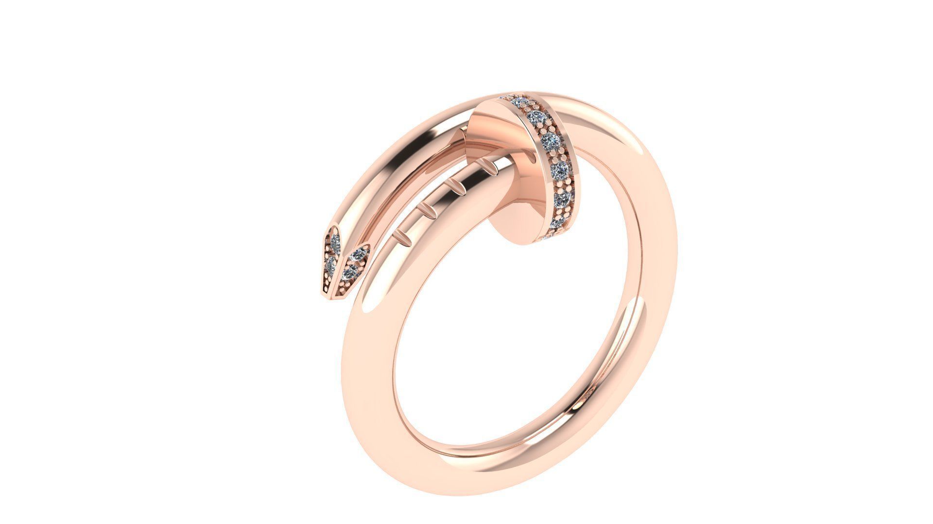 Nail Ring 16 5 mm 3D print model_11