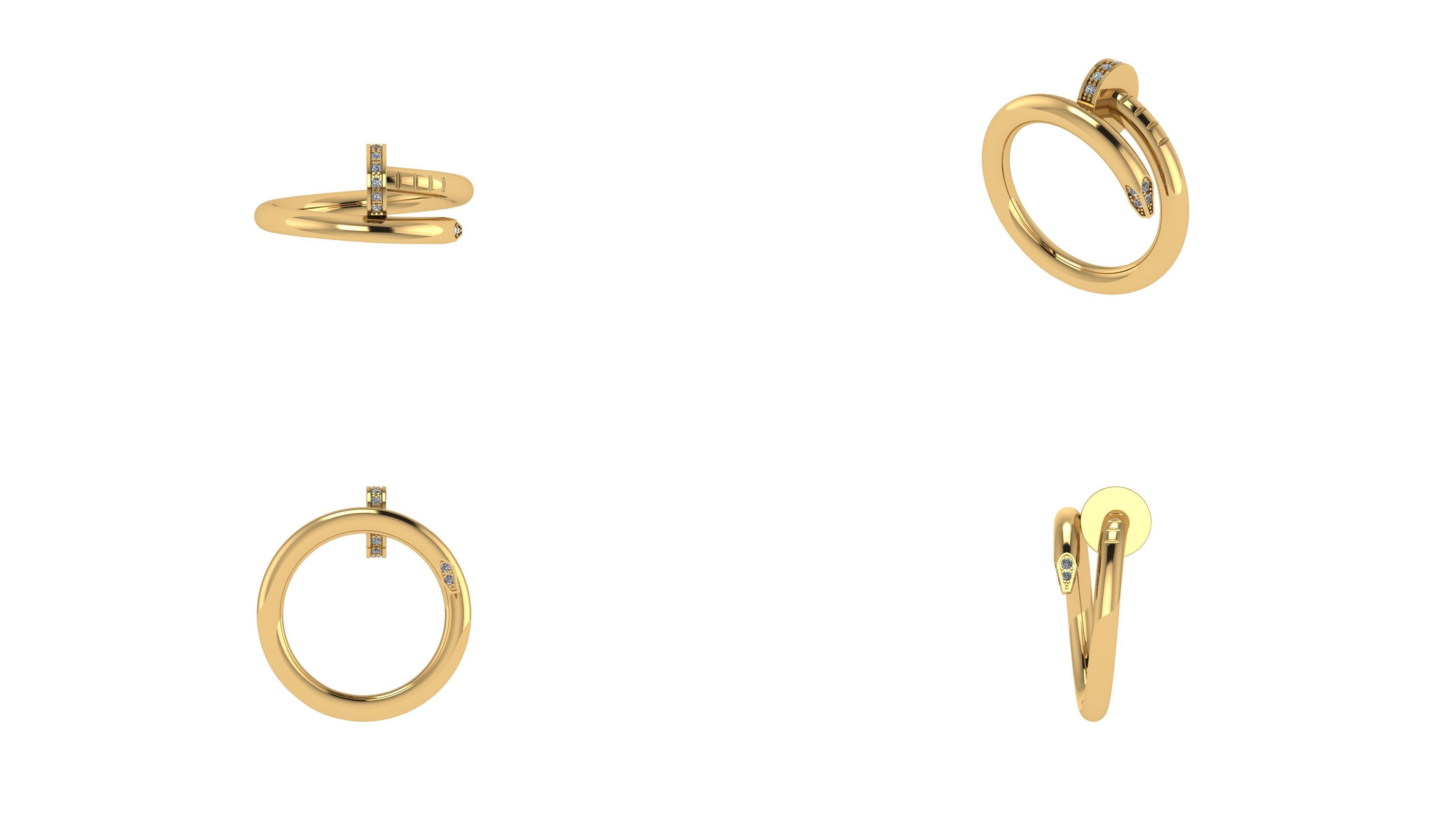 Nail Ring 16 5 mm 3D print model_9