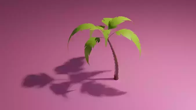 Palm tree Low Poly game ready