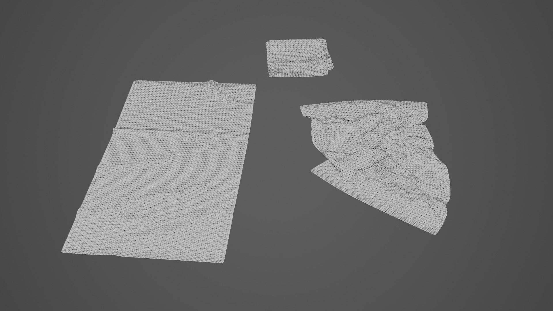 Beach Towel Pack 01 Low-poly 3D model_10