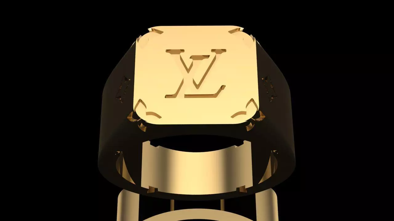 LV RING 3D print model_0