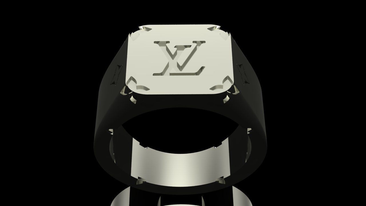 LV RING 3D print model_4