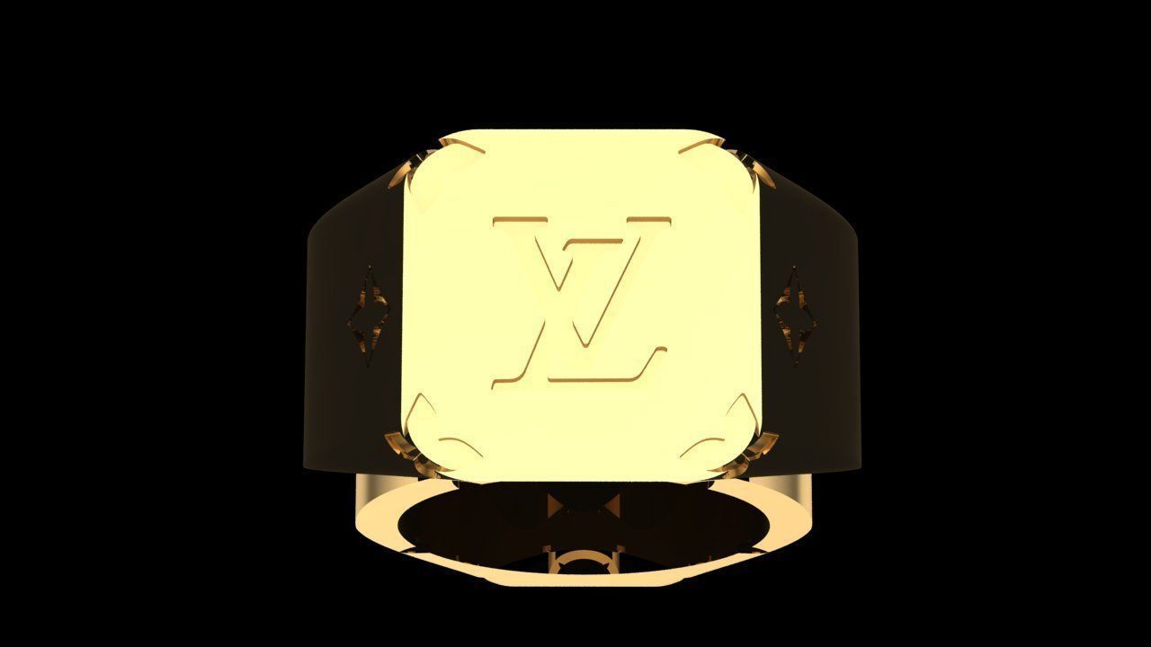 LV RING 3D print model_1