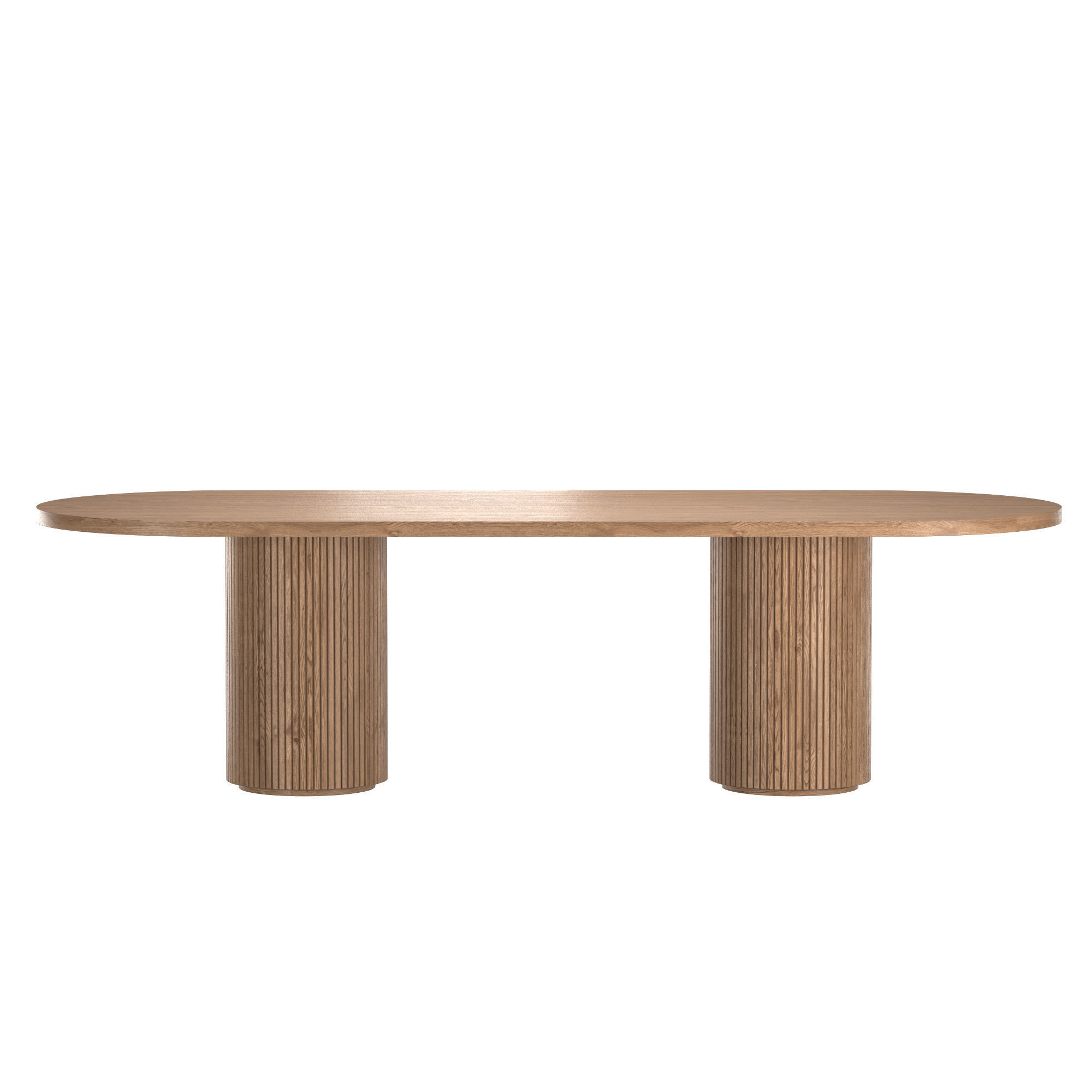 BYRON COLUMN RECTANGULAR DINING TABLE 3D model_2