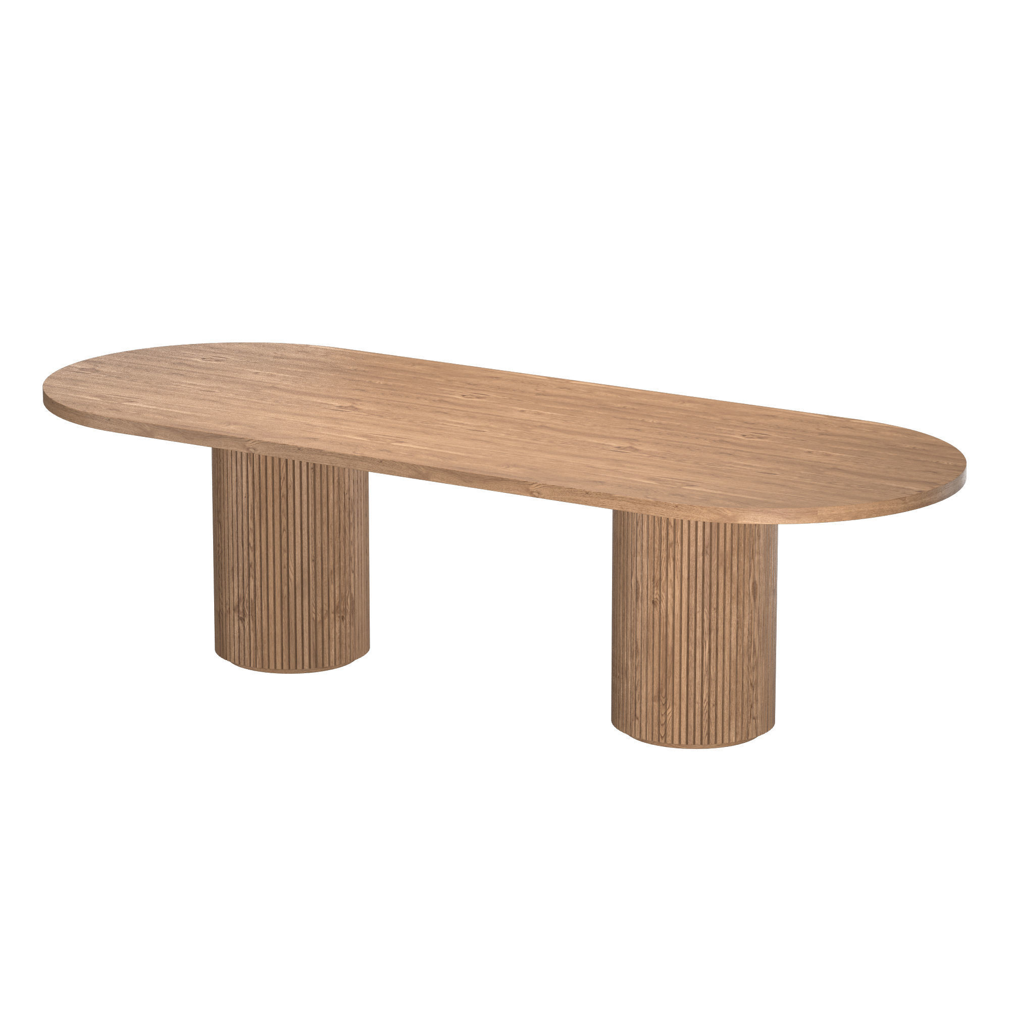 BYRON COLUMN RECTANGULAR DINING TABLE 3D model_4