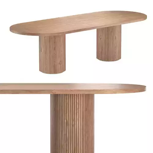 BYRON COLUMN RECTANGULAR DINING TABLE