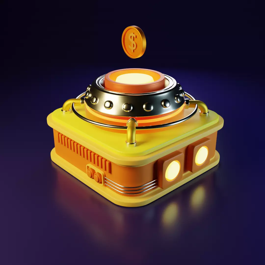 gold coin Free 3D model_0
