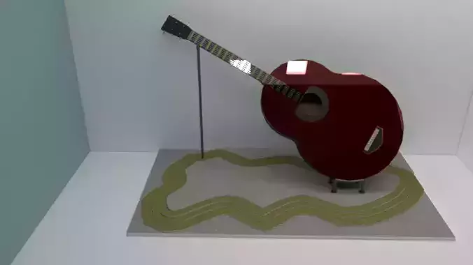 A guitar  3D model