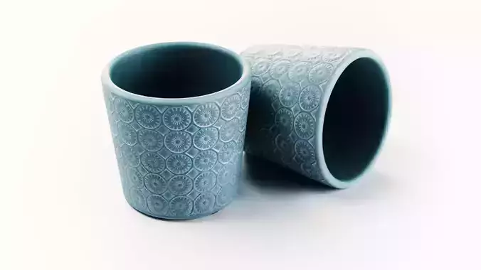 Flower Pot Pattern Design