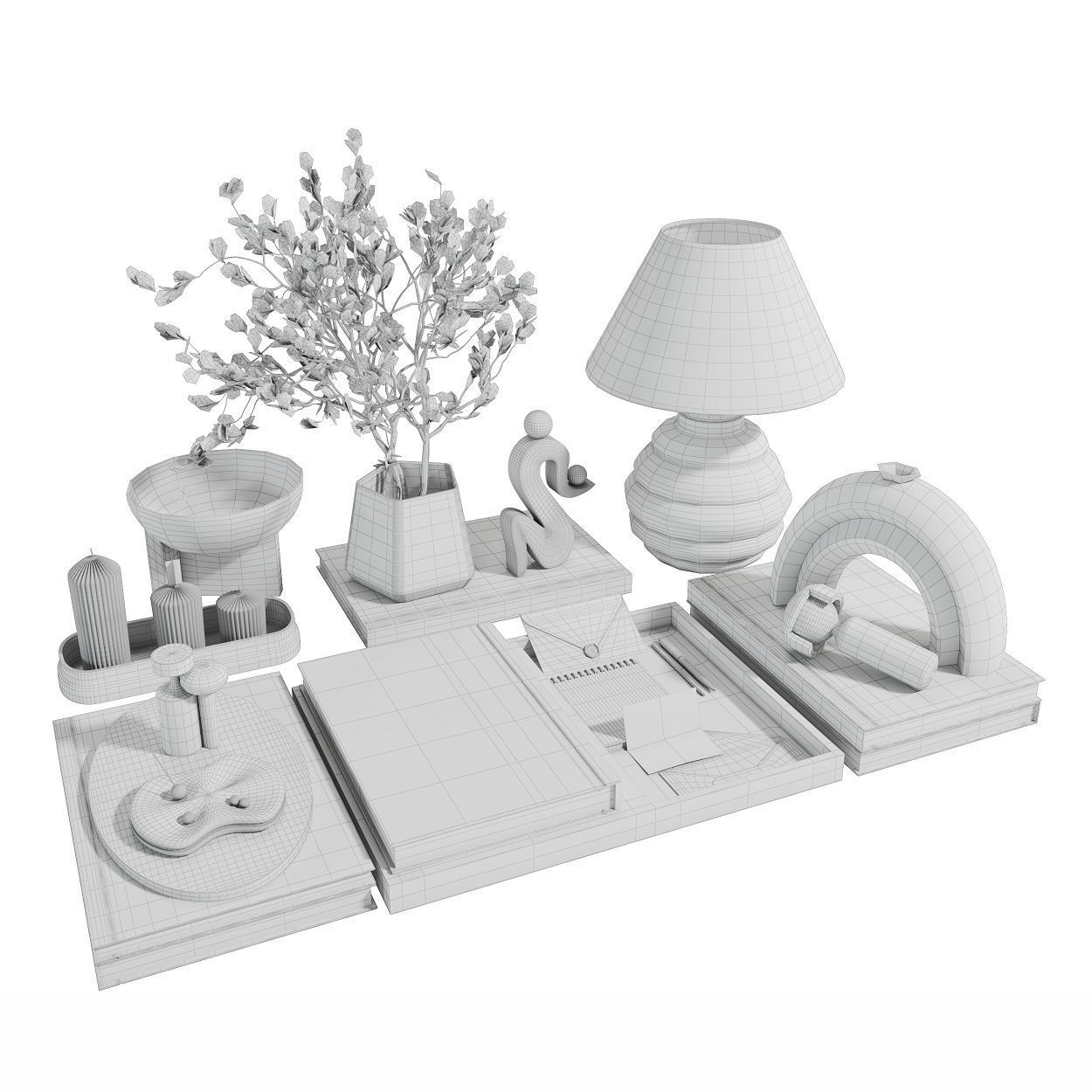 Decorative set 005 Free 3D model_6