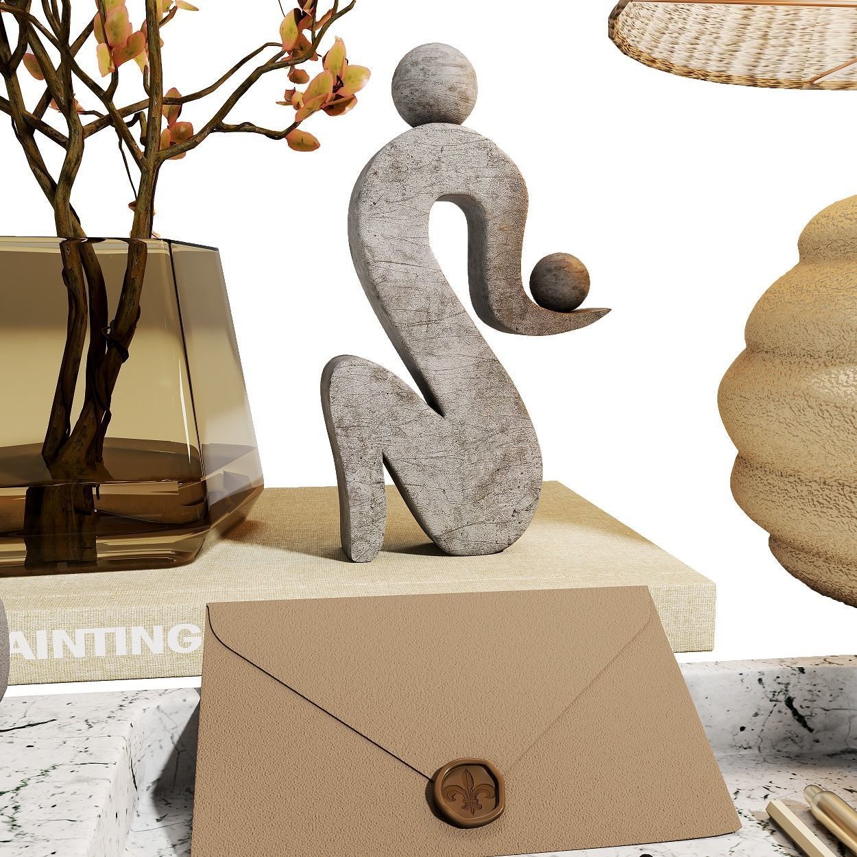 Decorative set 005 Free 3D model_1