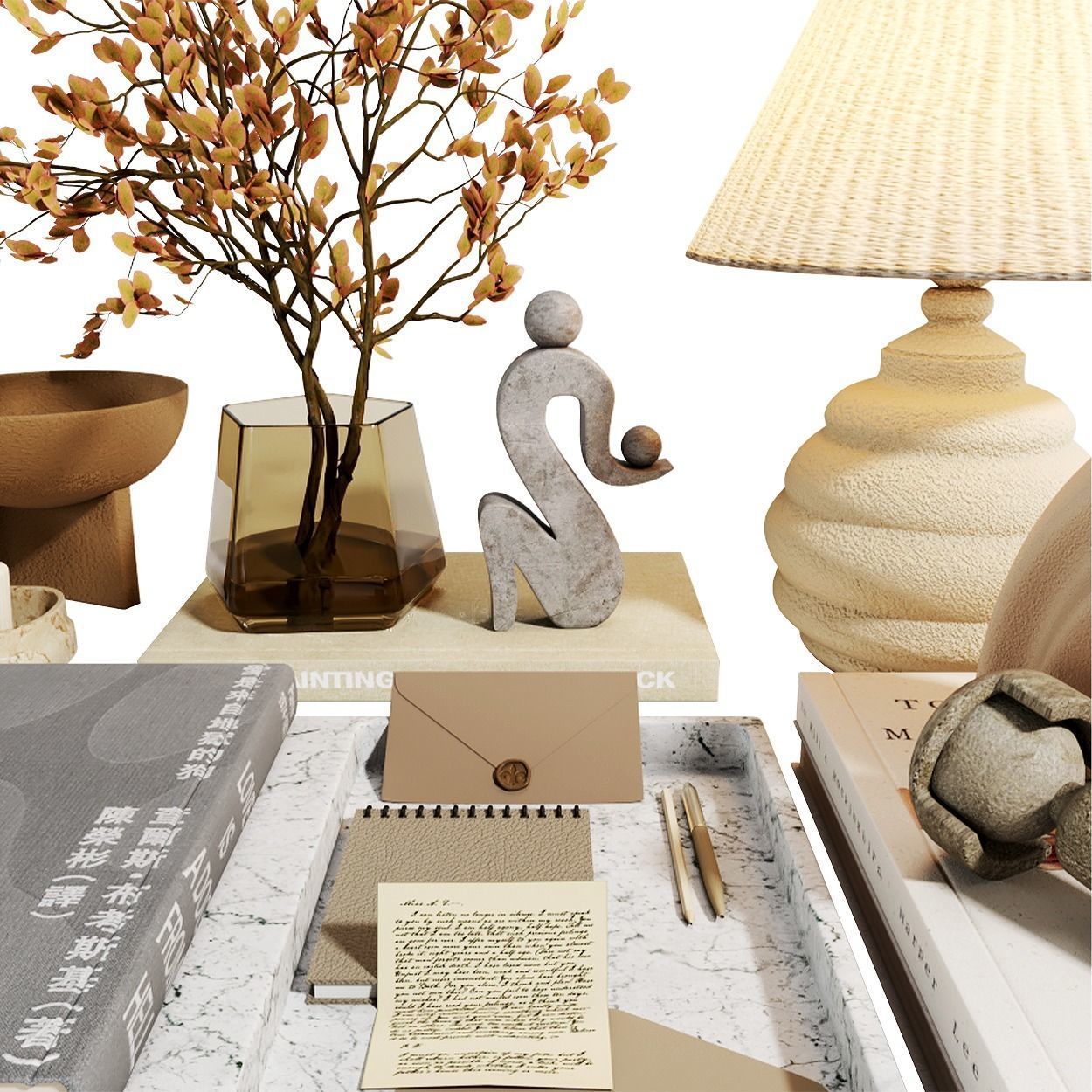 Decorative set 005 Free 3D model_3