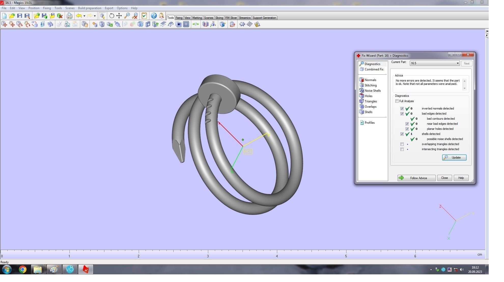 Nail Double Ring 16 5 mm 3D print model_9