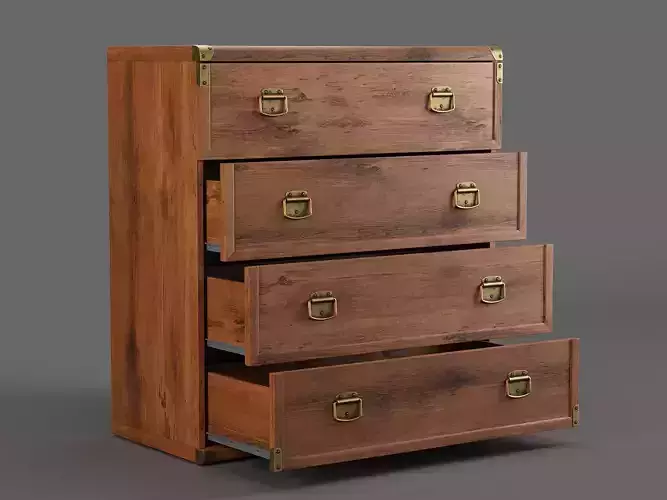 Indiana Dresser 03 3D model