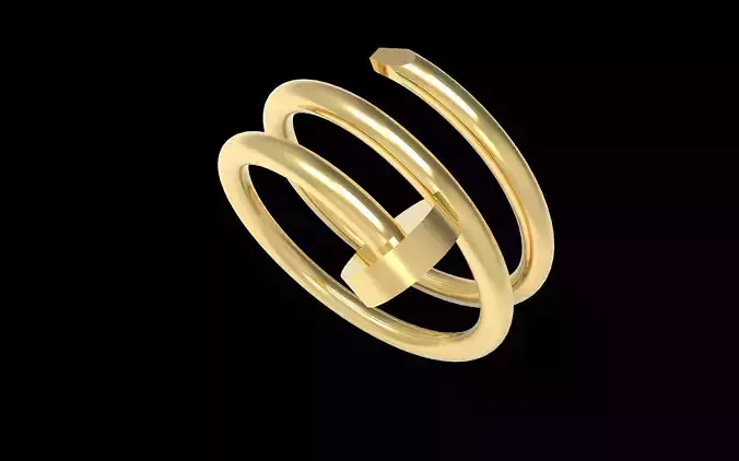 Nail Double  Ring 17 mm