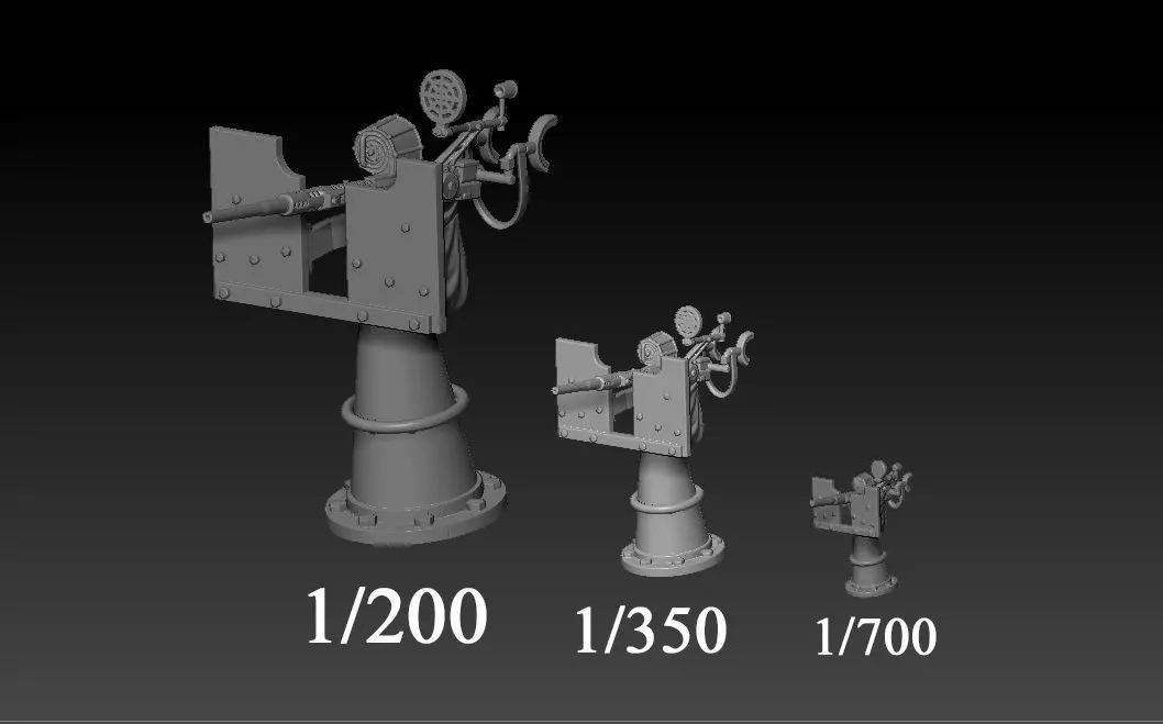 WWII Oerlikon guns for 3D print 3D print model_0