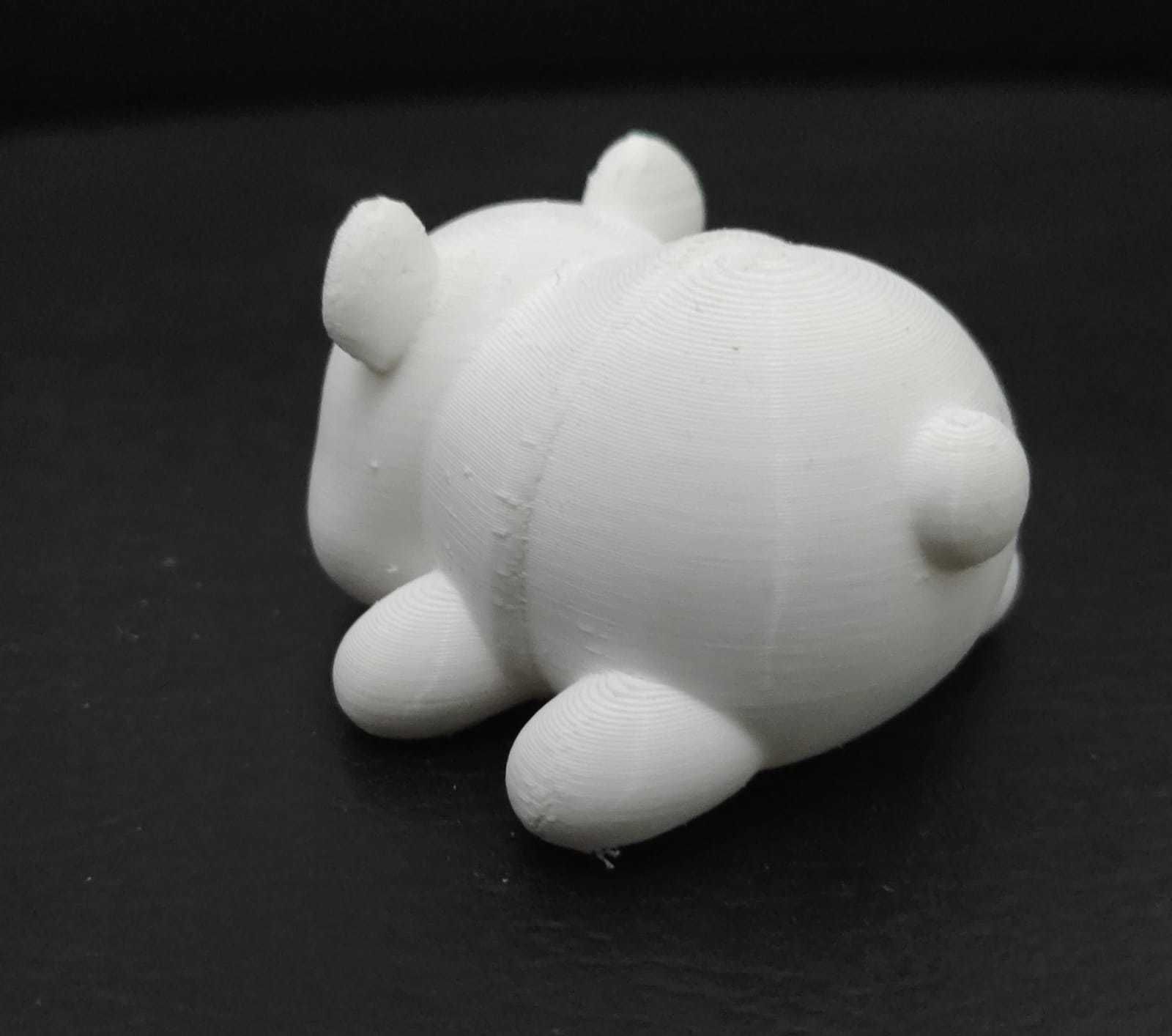 Lying Cute Panda 3D print model_8