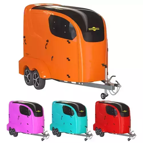 Horse trailer Humbaur Maximus Deluxe 3D model