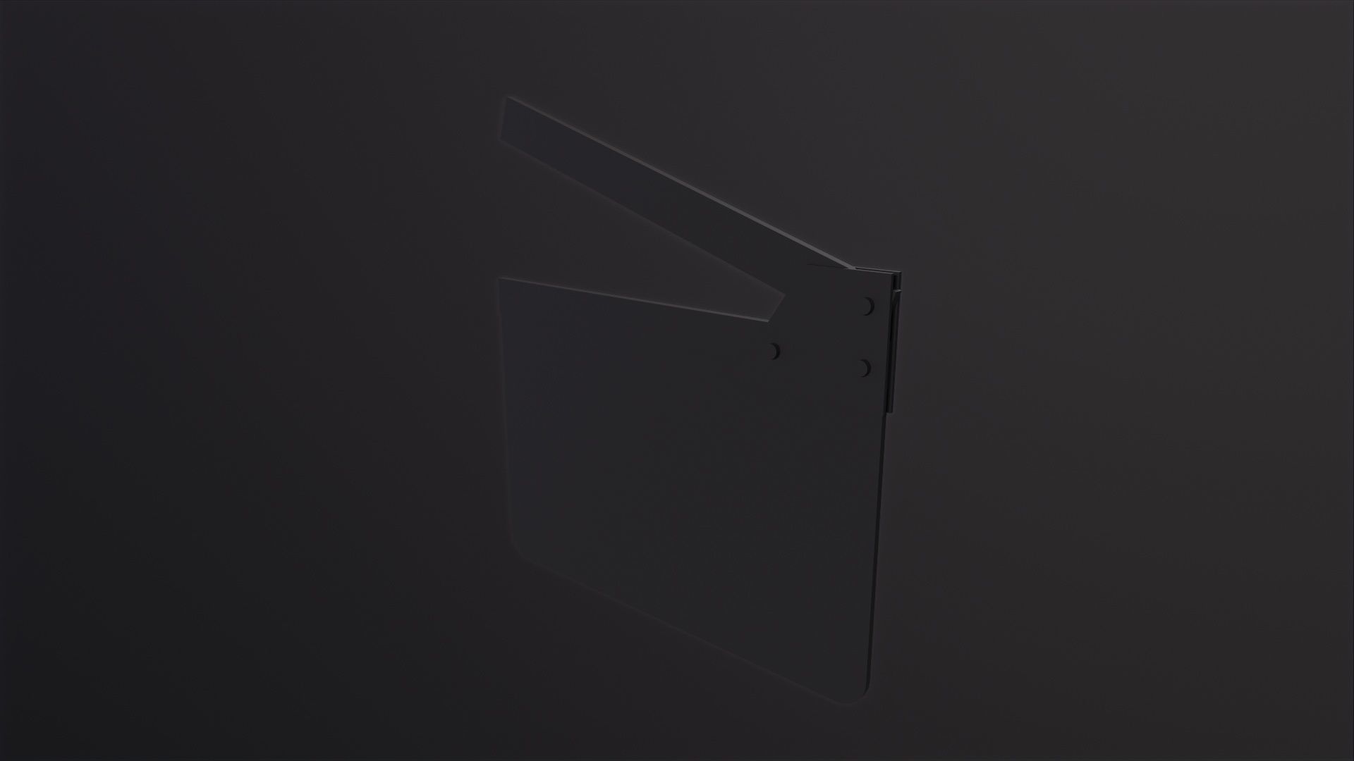 Clapperboard movie clapper board 3D Model Low-poly 3D model_4