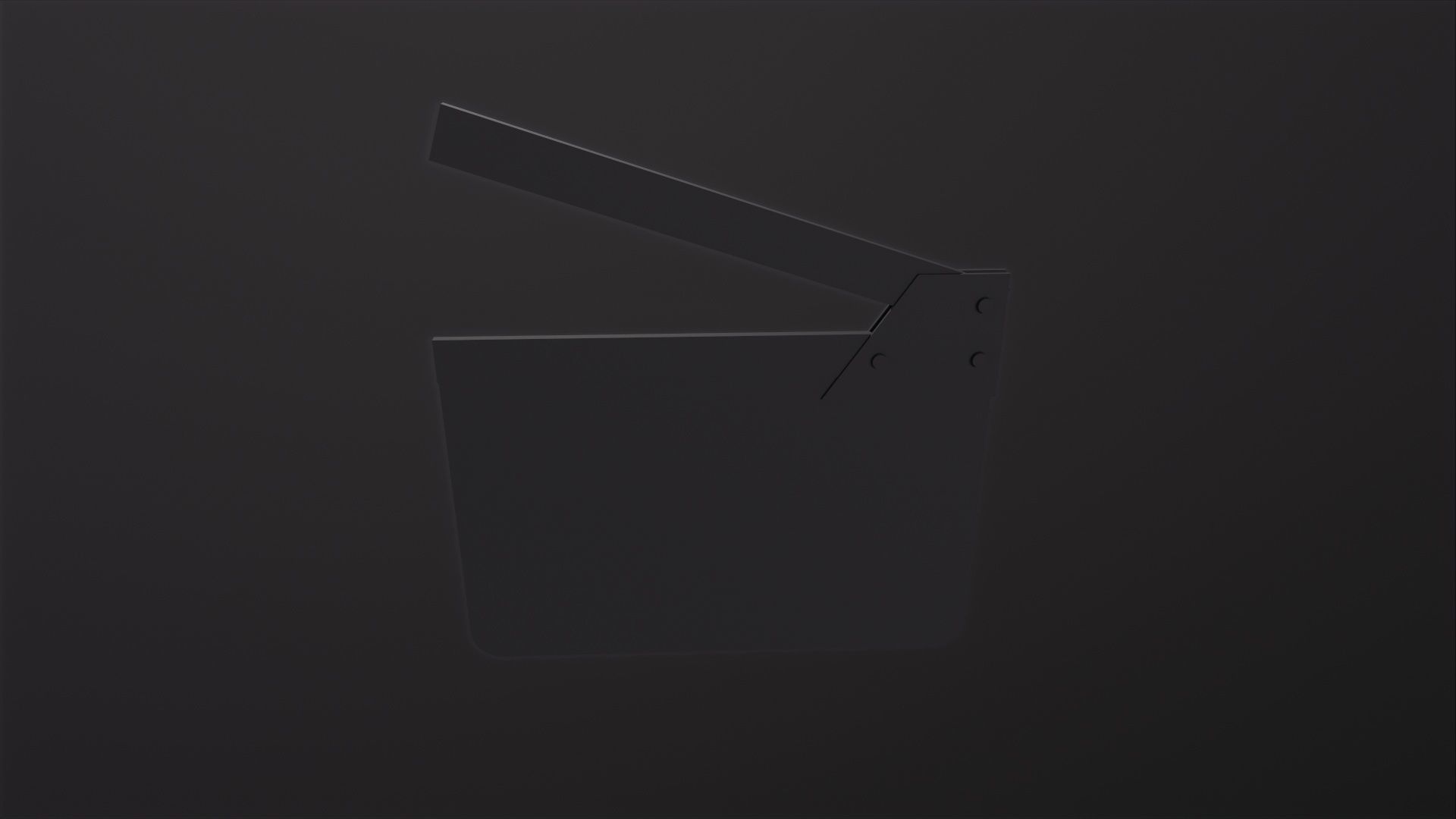 Clapperboard movie clapper board 3D Model Low-poly 3D model_6